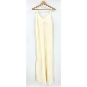 NEW Peruvian Connection 100% Linen Maxi Slip Dress Sz 8